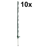 10 x 4ft (120cm) Electric Fence Green Poly Posts fence Stakes tape rope