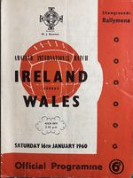 Northern Ireland V Wales 1960 Amateur International Match Programme See Desc.
