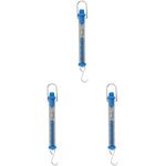 3Pcs Tubular Spring Scale Durable Plastic Force Meter for Physics Experiments