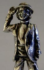 41g STERLING SILVER CAPTAIN CUTTLE CHARLES DICKENS FIGURE 1977