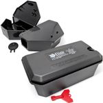 Mouse & Rat Bait Station Box for Use with Rodent Poisons & Wax Blocks