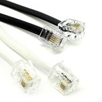 RJ11 to RJ11 Cable ADSL BT SKY Broadband Modem Internet DSL Land Line Lead Lot
