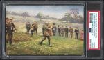 Tuck's - 'Harry Vardon a Good Drive' (1913) - PSA Authenticated Postcard