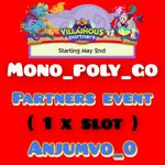 VILLAINOUS_Partner Event_Monopoly_Go_Full_Carry_RUSH ( 1 X SLOT ) ( 4 HOURS )