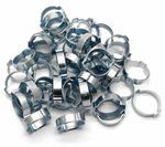 Double Ear Clamp O Clips Air Silicone Petrol Water Fuel Hose Pipe Clip