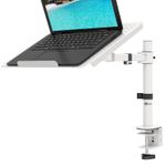 WALI Laptop Desk Mount with Tray, Fully Adjustable Laptop Arm up to 17 Inch, La