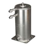 OBP Base Mounted Alloy Fuel Swirl Pot - 1.5 Litre - JIC Fittings - Race / Rally