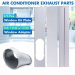 Portable AC Window Vent Kit – Adjustable Slide Plate & Exhaust Hose Adaptor
