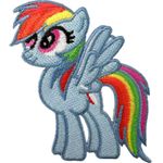 My Little Pony Rainbow Dash Patch Iron Sew On Clothes Bag Craft Embroidery Badge