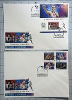 Central Africa 2020 (2 Large FDC) “50th Anni Of Queen Group, Freddie Mercury”