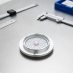 Circular Bubble Level with Mounting Holes Concentric for Industrial Equipment