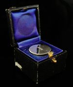 Cased Sterling Silver Travel Holy Oil Bottle, Oleum Infirmorum, London 1938