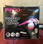 PIFCO 1000W Handheld Steam Cleaner Pink/White Model R0912 with Accessories Box