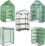 Faboer Walk In Greenhouse Garden Growbag Outdoor Plant House Shelves Spare Cover
