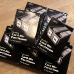 BCW Graded Card Bin Dividers 12 Compartment Black Plastic Partitions (x84)