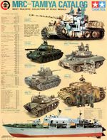 MRC Tamiya Full Color Vintage Catalog Flyer Japan Model Kit Brochure Sheet