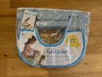My Brest Friend Twin plus Breastfeeding Nursing Pillow Blue/White Striped