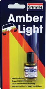 Granville Amber Light 9ml Yellow Headlight Fog Lamp Paint Lacquer Euro Car Lens