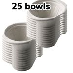 Disposable Pulp General Purpose Vomit Bowl Sick Urine - 1 Litre - Qty 25