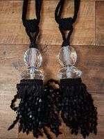 Black Heavy Big Tie Backs . See Photos Hence Piece .overall Good