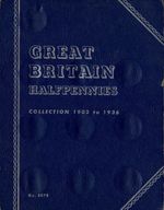 HALF PENNY WHITMAN COIN FOLDERS CHOICE OF FOLDERS