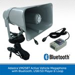 12V Vehicle Megaphone for Car Roof with Bluetooth Looper USB/SD Adastra VM25BT