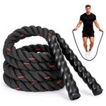 Weighted Jump Rope Fixed Length Heavy Duty Fitness Rope For Full Body Workout