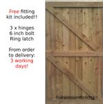 PEDESTRIAN GATES, WOODEN GATES, ALL SIZES, HEAVY DUTY, IRONMONGERY INCLUDED