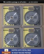 Pack of 4 - 115mm TCT Wood Cutting Disc / Circular saw Blade (2x 24T - 2x 40T)