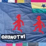 Asafo Flag Frankaa with Appliqué Ghana 59x35 Inch