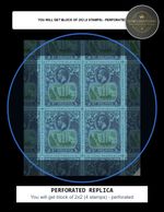 REPLICA of 4-block St. Helena 1922 15s grey and purple