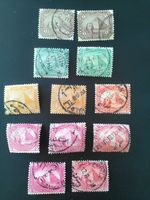 EGYPT USED STAMPS 1888-1906  SPINX & PYRAMID 1-5m SHADES SG58-63 FREE UK POST.