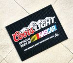 Free Ship Coors LIGHT NASCAR Rubber bar mat drip mat spill mat beer coasters pad