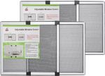 Fly Screen Window Mosquito Net 2 Pack Adjustable 50x70-132cm Aluminium Frame Whi