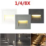 3W LED Wall Stair Night Recessed Light Staircase Path Lamp Without Motion Sensor