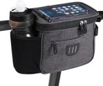 Bicycle Handlebar Bag Waterproof 6L with Phone Holder Touch Screen Bike Bag Front