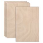 4PCS Mahogany Plywood Sheets 12 x 18 x 1/8 Inch for Crafts Painting