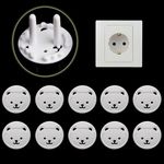 10Pcs EU Power Socket Outlet Plug Protective Cover Baby Child Safety Protector !