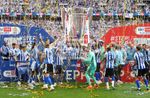 SHEFFIELD WEDNESDAY PROMOTION TROPHY PHOTO PRINT CHAMPIONS SQUAD PREMIER WEMBLEY