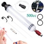 500CC Car Garage Oil Fluid Extractor Fluid Syringe Pump Suction Transfer Filling
