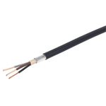 Prysmian Armoured Cable 6943X Black Round 3-Core 2.5mm² Indoor Outdoor Coil 10m
