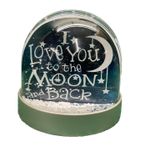 I Love You to the Moon and Back Snow Globe  -  Snow Globe Glitter Dome Gift
