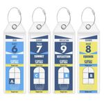 4Pack Cruise Luggage Tag Holder, Waterproof Luggage Label Holders Clear Tags