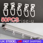 50x Curtains Hooks For MAN IVECO Rear Rail Truck DAF106 Gliders Runners
