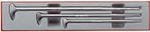 Teng TTXPB3 3 Piece Steel Roll Head Heel Pry Wrecking Lever Bar Set 12",16", 20"