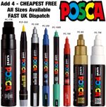 Uni Posca Paint Marker Pens PC-1M PC-3M PC-5M PC-7M PC-8K All Colours Art Craft