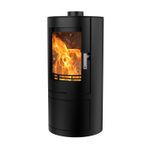 Cylindrical Stove Wood Burning Log Burner 4.9kw Eco Design Woolly Mammoth 5C