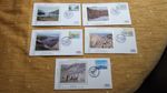 SET OF 5 1981 NATIONAL TRUSTS  BENHAM SILK COVERS