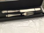 Antique Sterling Silver Knife & Fork Set – Birmingham 1915 – George Wilkinson –