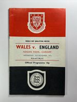 Wales v England;  World Cup Qualifying;  15th November 1972